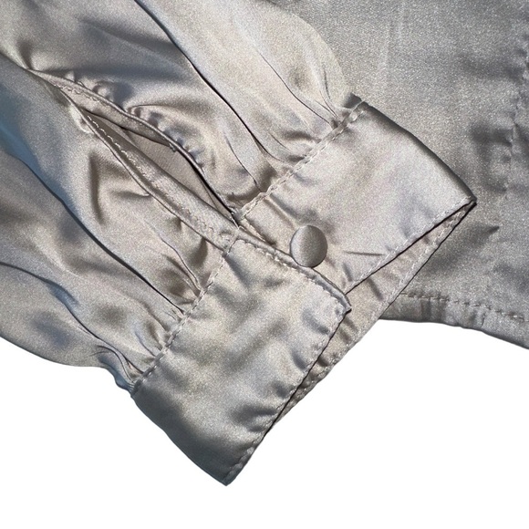 WOMENS SATIN BLOUSE, CHAMPAGNE COLOUR, SIZE  M | TRIPLE SEVEN - Picture 5 of 15